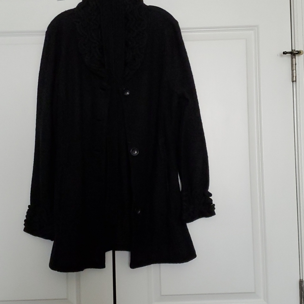 Cynthia Rowley three quarter length sweater coat